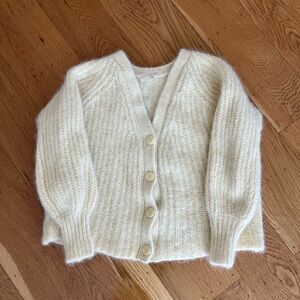 Sezane | Sweaters | Sezane Bettany Noirecru Cardigan | Poshmark